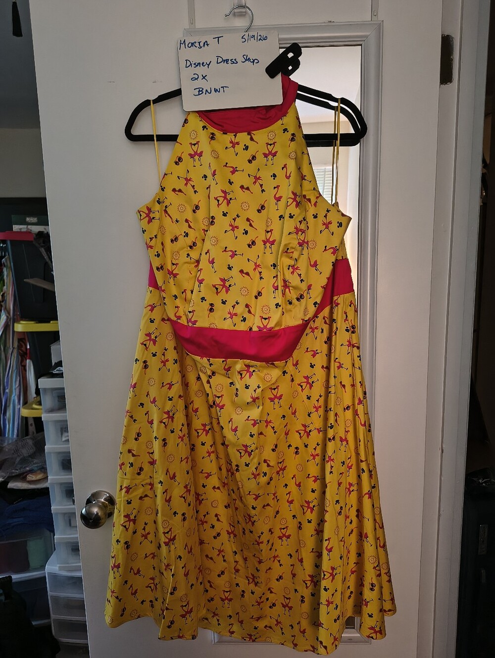 Disney Dress Shop Flamingo Halter Dress 2020 2x BNWT